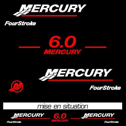 kit stickers MERCURY 6 cv ref 34