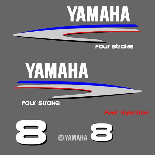 1 kit stickers YAMAHA 8cv serie 2