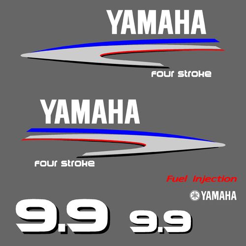 1 kit stickers YAMAHA 9,9cv serie 2