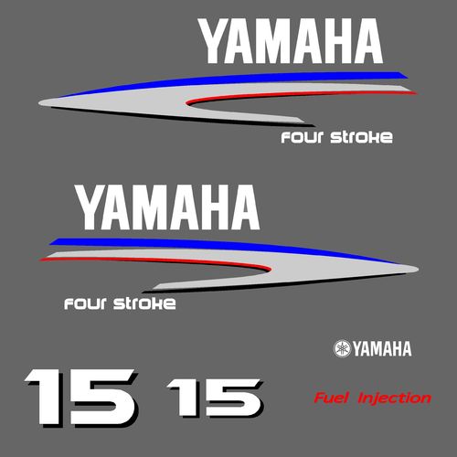 1 kit stickers YAMAHA 15cv serie 2