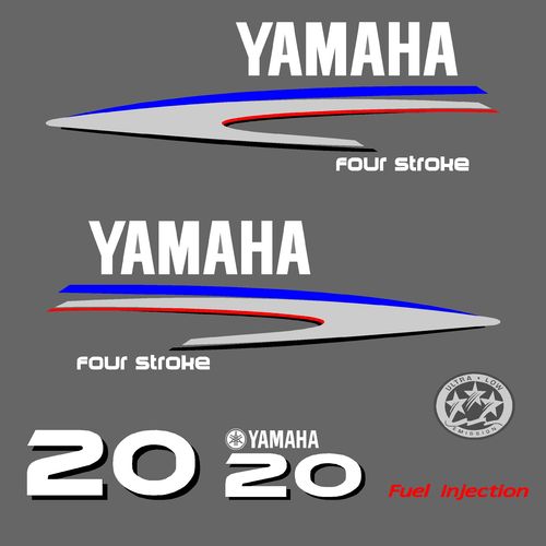 1 kit stickers YAMAHA 20cv serie 2