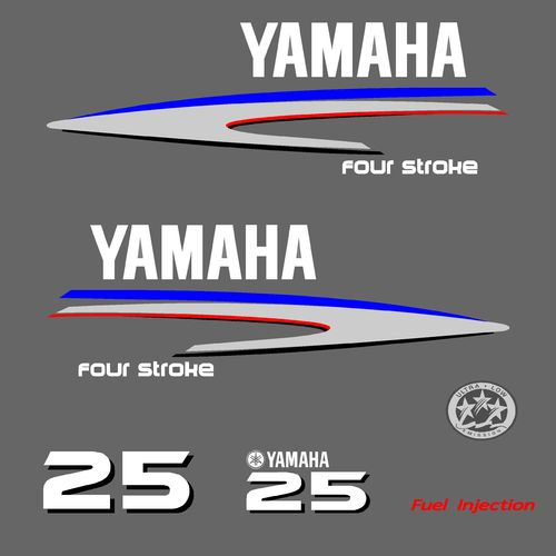1 kit stickers YAMAHA 25cv serie 2