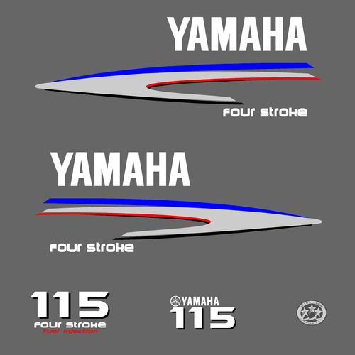 1 kit stickers YAMAHA 115cv serie 2