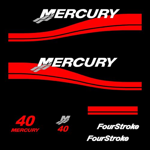 1 kit stickers MERCURY 40cv serie 2