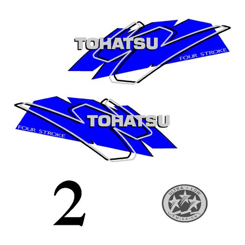 1 kit stickers TOHATSU 2CV serie 3