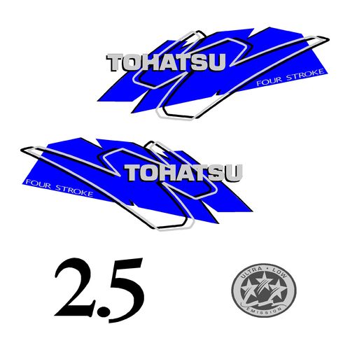 1 kit stickers TOHATSU 2.5CV serie 3