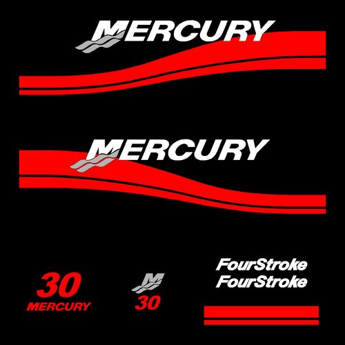 1 kit stickers MERCURY 30cv serie 2