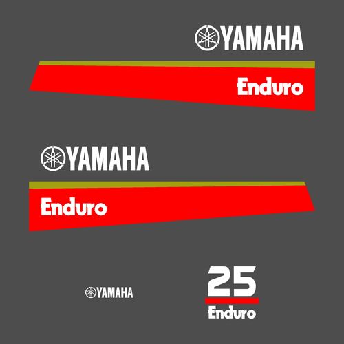 1 kit stickers YAMAHA 25cv enduro serie 8