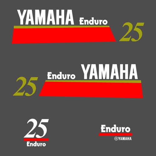 1 kit stickers YAMAHA 25cv enduro serie 7