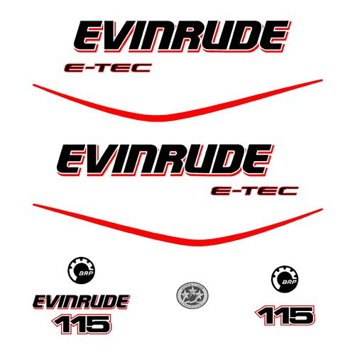 1 kit stickers EVINRUDE 115 cv serie 3