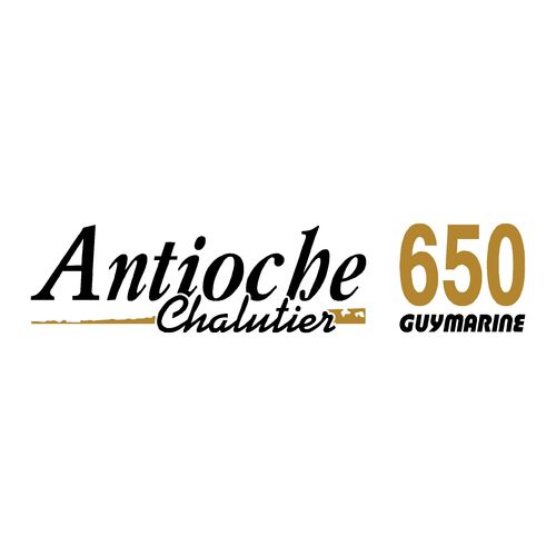 1 sticker GUYMARINE Antioche Chalutier 650 ref 11