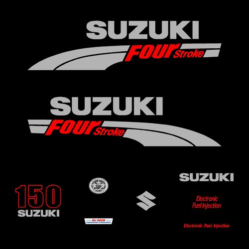 1 kit stickers SUZUKI 150cv DF serie 1