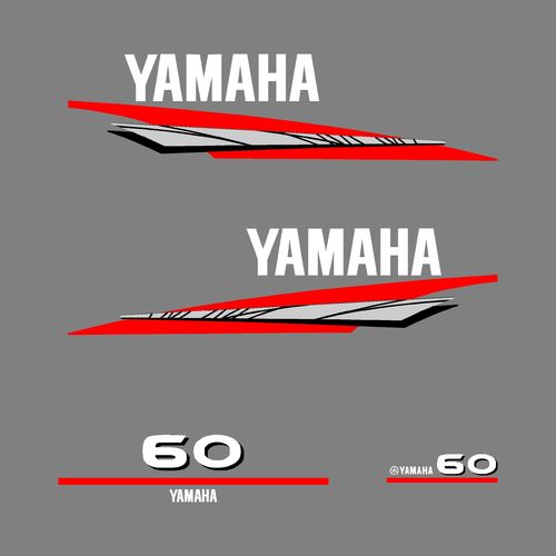 1 kit stickers YAMAHA 60cv serie 6