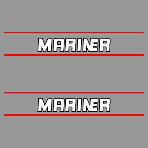 1 lot de 2 stickers MARINER ref 1 serie 2