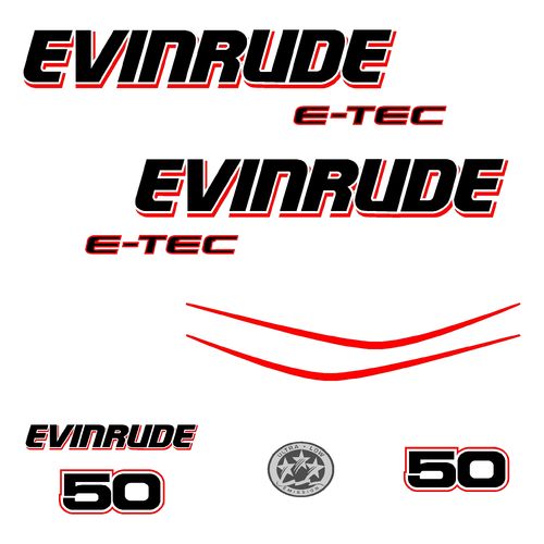 1 kit stickers EVINRUDE 50 cv serie 3