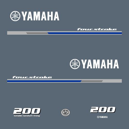 1 kit stickers YAMAHA 200cv serie 1