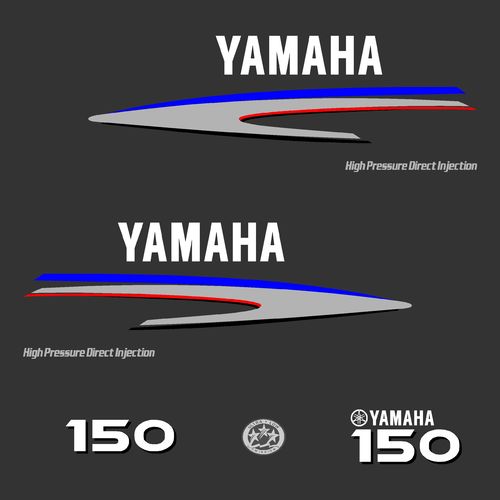 1 kit stickers YAMAHA HPDI 150cv serie 2