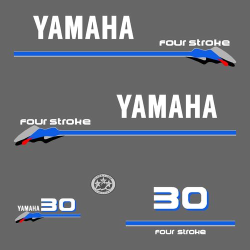 1 kit stickers YAMAHA 30cv serie 3