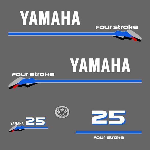 1 kit stickers YAMAHA 25cv serie 3