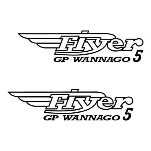 2 Stickers BENETEAU Flyer 5 GP WANNAGO ref 51