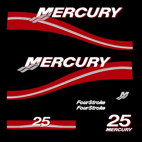 kit stickers MERCURY 25cv serie 2