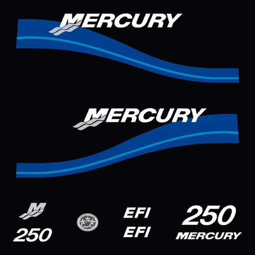 kit stickers MERCURY 250cv EFI serie 2 D