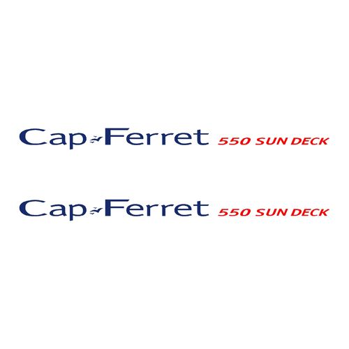 kit stickers CAP FERRET 550 SUN DECK ref 13 B2 MARINE