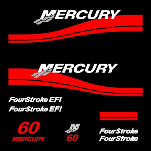 kit stickers MERCURY 60cv serie 2