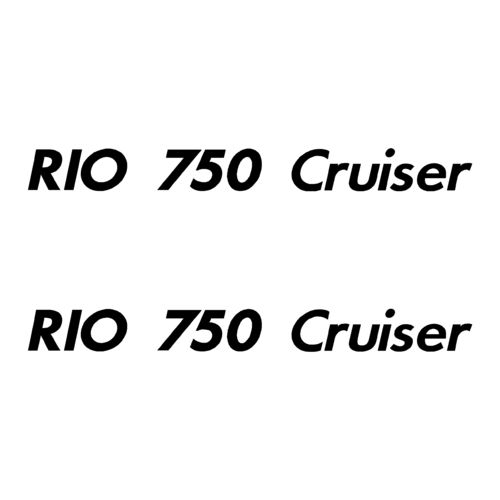 2 Stickers RIO 750 Cruiser ref 38