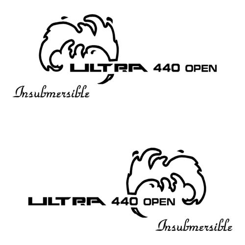 2 Stickers ULTRAMAR ULTRA 440 open ref 25