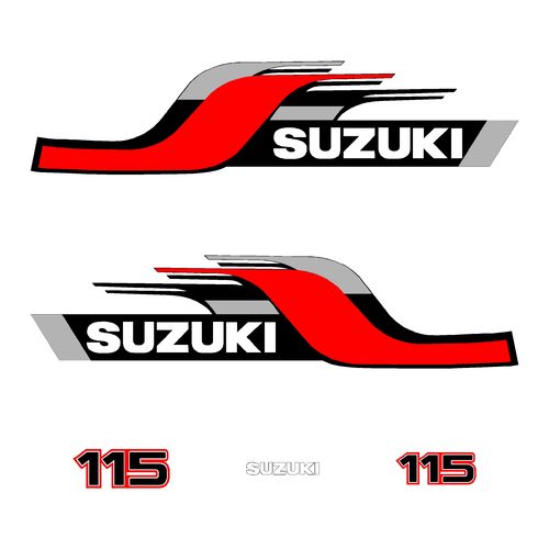 1 kit stickers SUZUKI 115cv serie 9