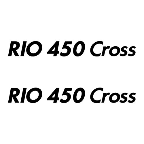 2 Stickers RIO 450 Cross ref 55