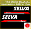 2 stickers SELVA Capri serie 1 moteur hors bord bateau