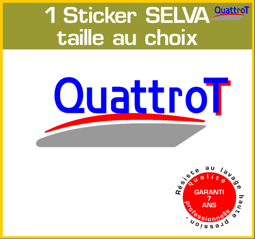 1 stickers SELVA Quattro T ref 5 moteur hors bord bateau pêche jet ski voilier
