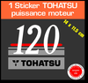 1 sticker TOHATSU 120 cv serie 1 moteur hors bord in bord bateau barque jet ski