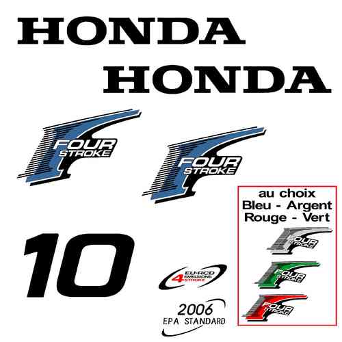 1 kit stickers HONDA 10 cv serie 2