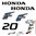 1 kit stickers HONDA 20 cv serie 2
