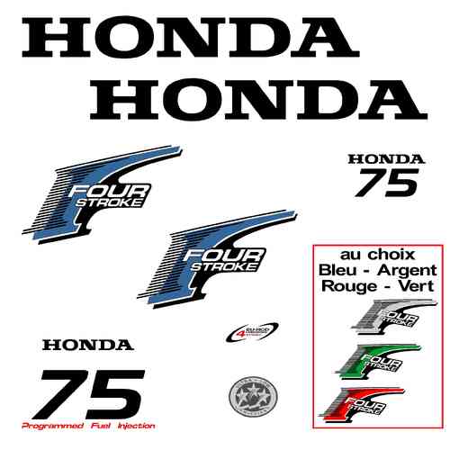 1 kit Stickers HONDA 75 cv serie 2