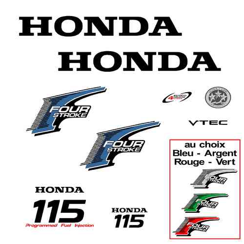 1 kit Stickers HONDA 115 cv serie 2