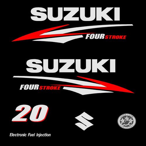 1 kit stickers SUZUKI 20cv serie 2