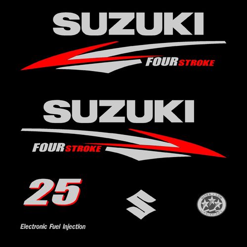 1 kit stickers SUZUKI 25cv serie 2