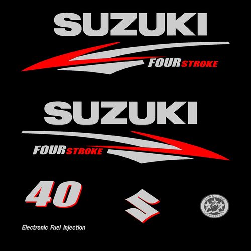 1 kit stickers SUZUKI 40cv serie 2