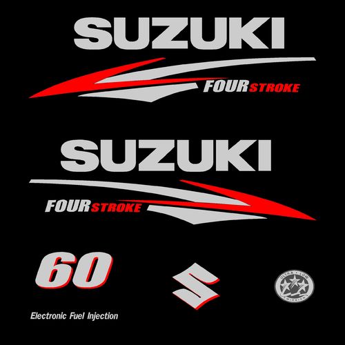 1 kit stickers SUZUKI 60cv serie 2