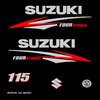 1 kit stickers SUZUKI 115cv serie 2 pour capot moteur