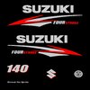 1 kit stickers SUZUKI 140cv serie 2 pour capot moteur
