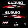 1 kit stickers SUZUKI 300cv serie 2 pour capot moteur