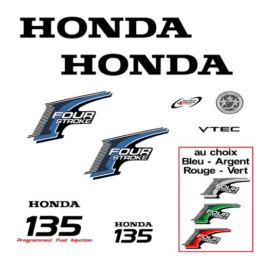 1 kit Stickers HONDA 135 cv serie 2