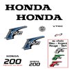 1 kit Stickers HONDA 200 cv serie 2