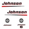 kit stickers JOHNSON  6 cv bis serie 2 capot moteur hors bord