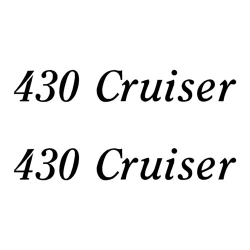 2 Stickers 430 Cruiser ref 13 pour coque bateau QUICKSILVER